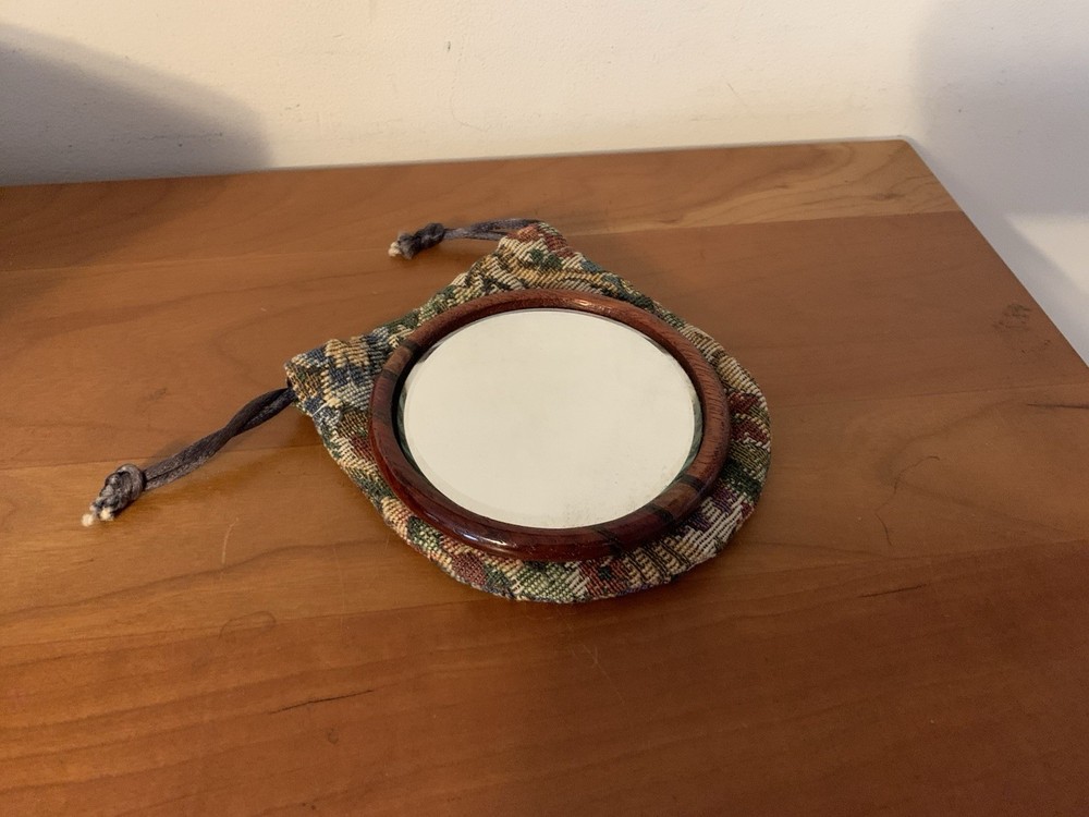 Handmade Mirror With Cloth Pouch