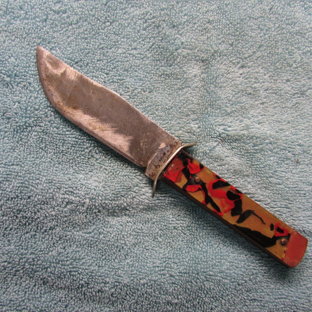 Unbranded Fixed Blade W. Spear Brand Sheath