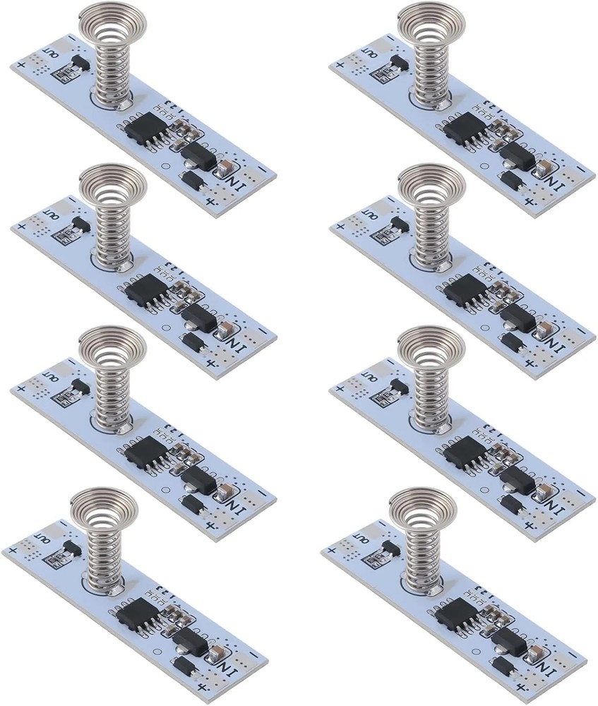 8Pcs Touch LED Dimmer Module DC 5-24V Switch Module for DIY Wardrobe Cabinet Lig