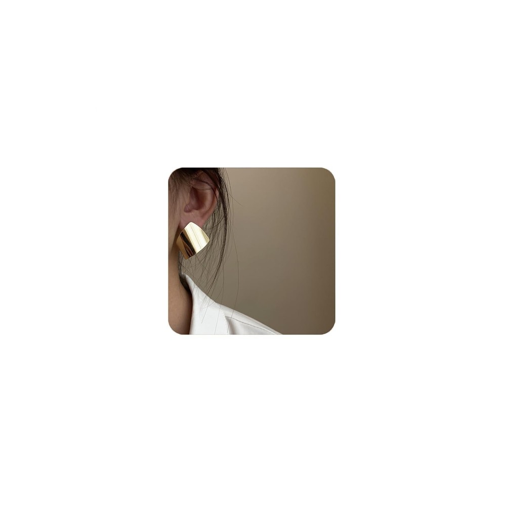 Unique Abstract Earrings For Women,Geometric Statement Stud Earring Large Hyp...