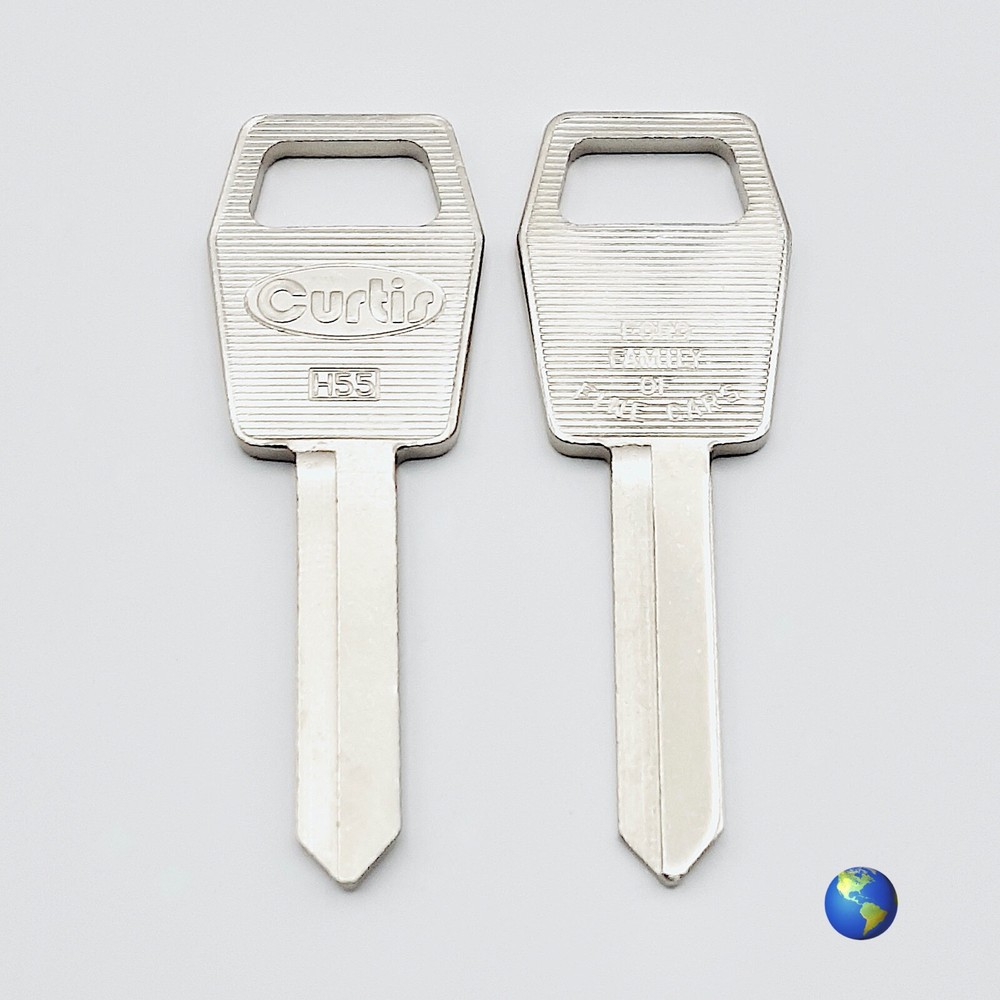 H55 Key Blanks for Various Models by Ford (3 Keys)