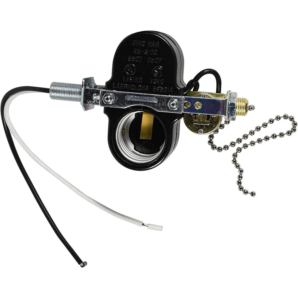 Ceiling Fan 2-Light Socket Switch for Zing Ear ZE-310D ZE-109M Pull Chain Lamp