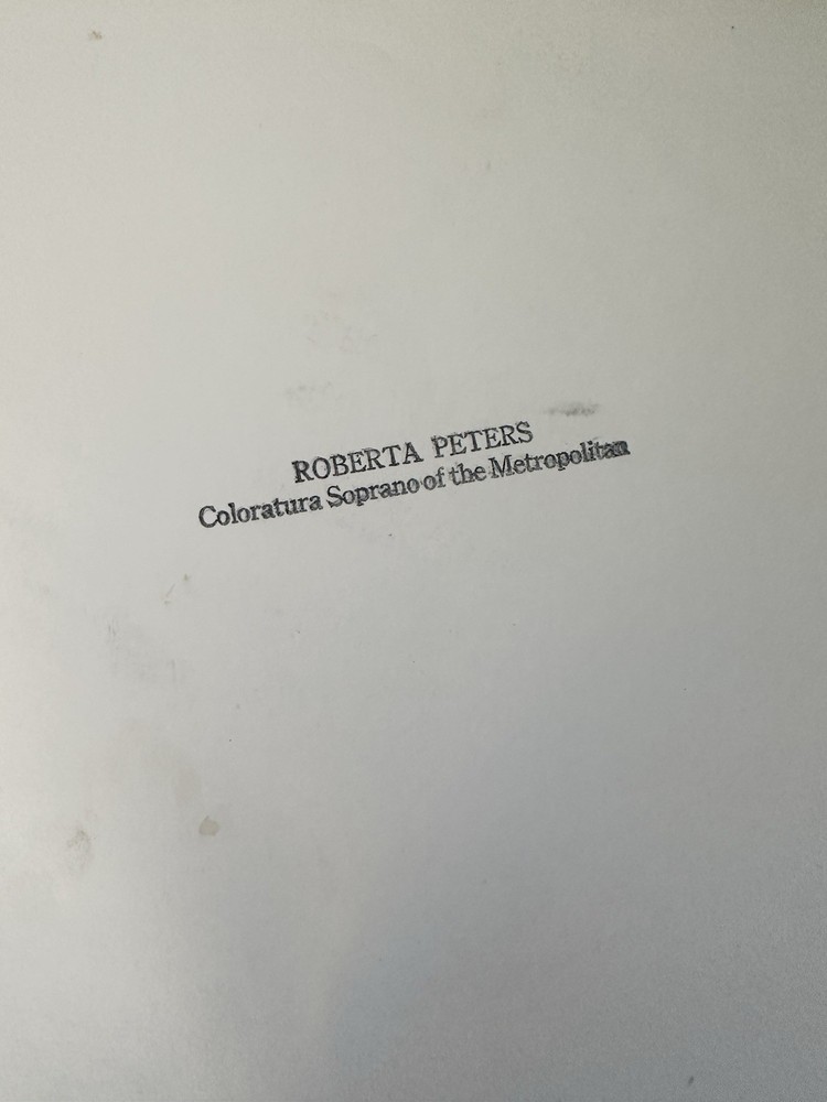Two Signed Roberta Peters Headshots