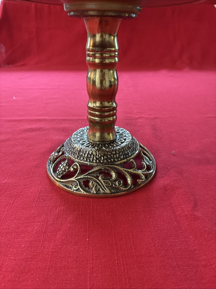 Vintage Brass Cake Stand / Israel