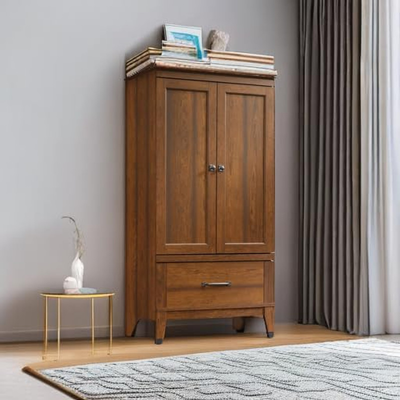 Carson Forge Armoire in Washington Cherry - Stylish Storage Solution