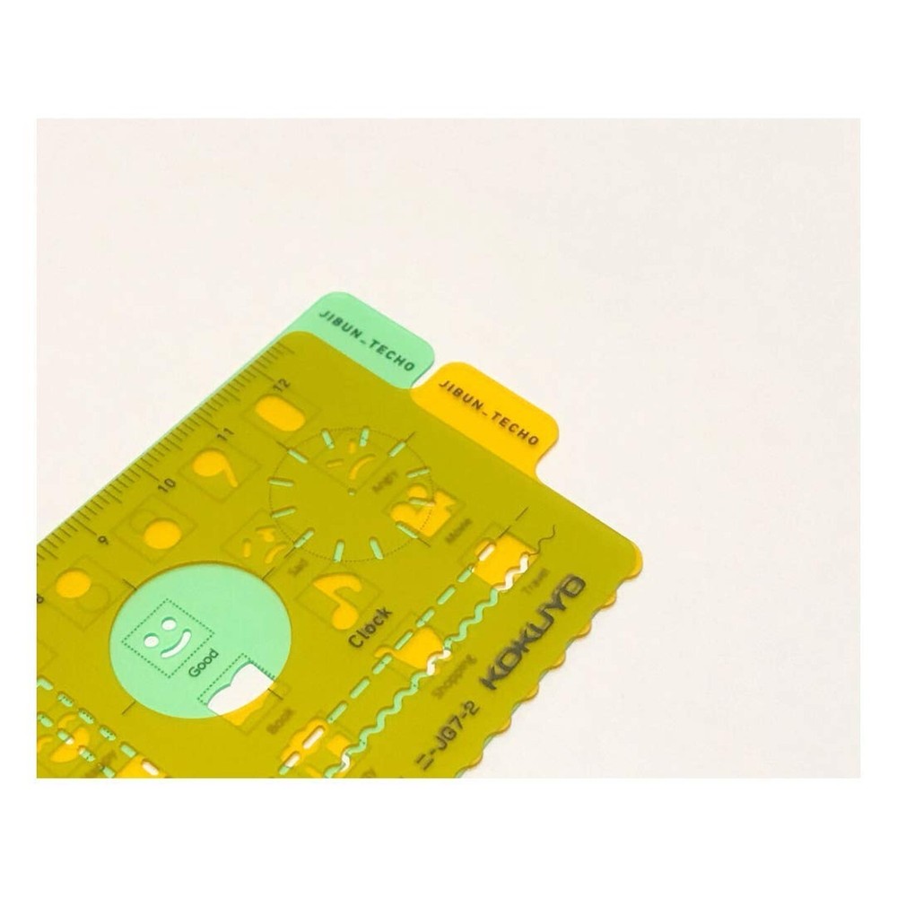 Kokuyo JIBUN_TECHO Goods, Template Stencil, Icon & Plan Version, Shared Size,...