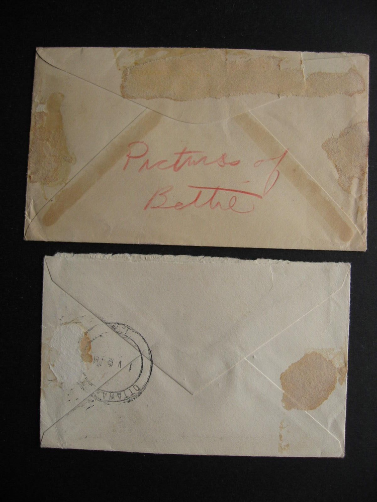 Canada 2 special delivery covers QC both covers back damaged