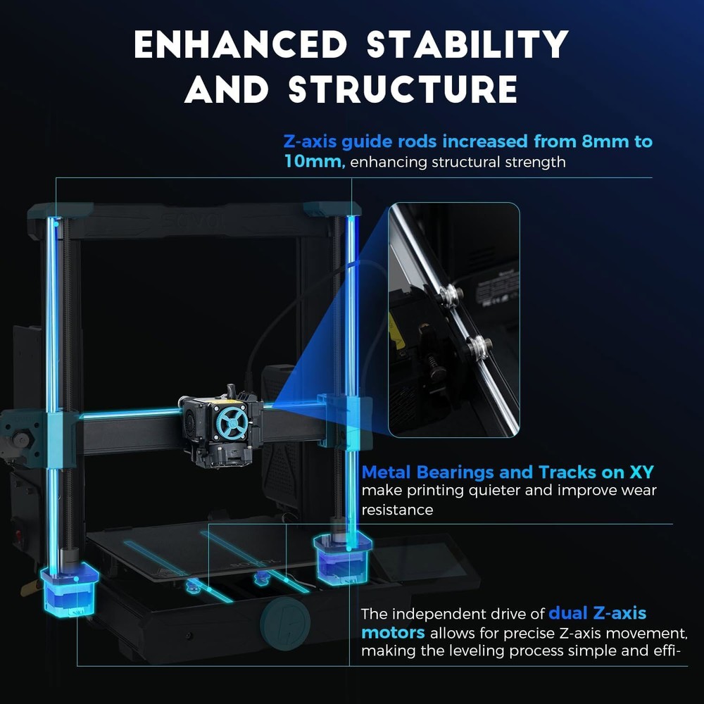 Sovol SV06 ACE 3D Printer Open Source 600mm/s Max High Speed 3D Printer US Stock