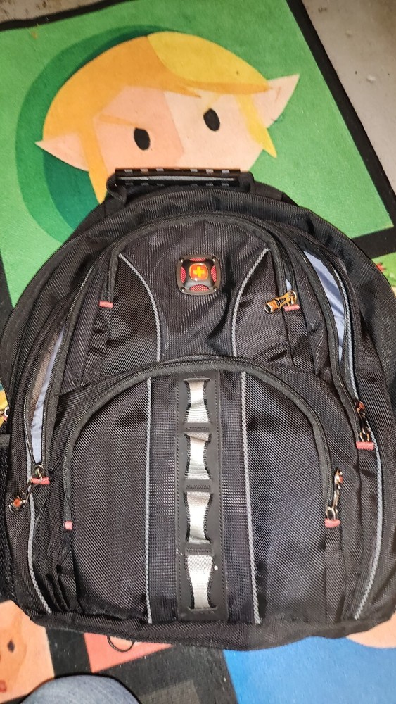 Swiss Gear Backpack Black Red Grey