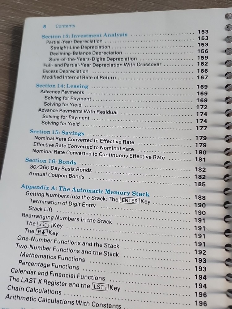 Hewlett Packard HP-12C Owner's Handbook And Problem-Solving Guide 4/86