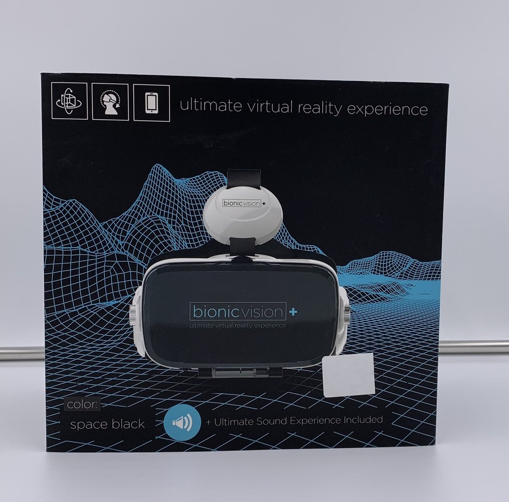 Smart Phone VR Virtual Reality Headset Reality Viewer Bionic Vision Black