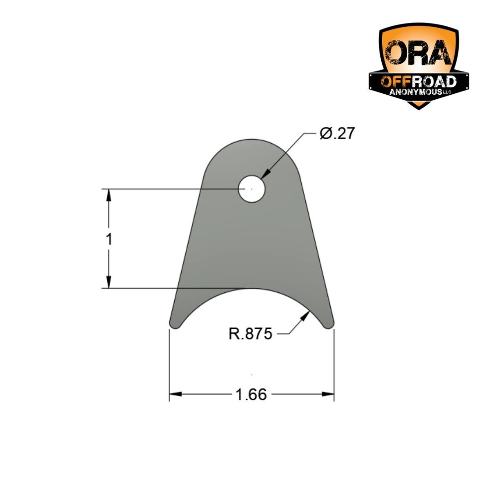OFFROAD ANONYMOUS Tube Panel Tab-Quantity: 5 Pack