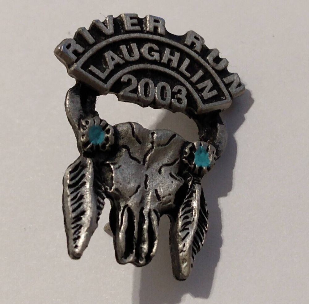 River Run Laughlin 2003 Lapel Jacket Dual Clutch Lapel Pin