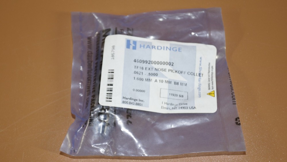 Hardinge TF16 Collet 1.6MM Round Smooth