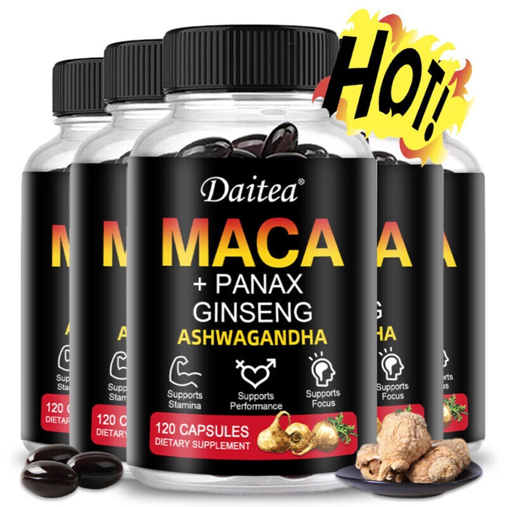 Maca Extract - 10000mg- 120 Capsules - Improve performance