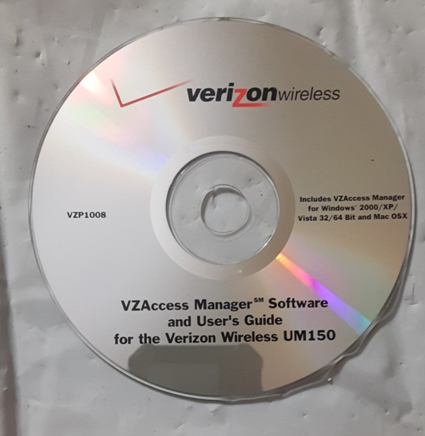 Verizon Wireless VZAccess Manager Software & User's Guide VZP1008 UM150 CLEAN