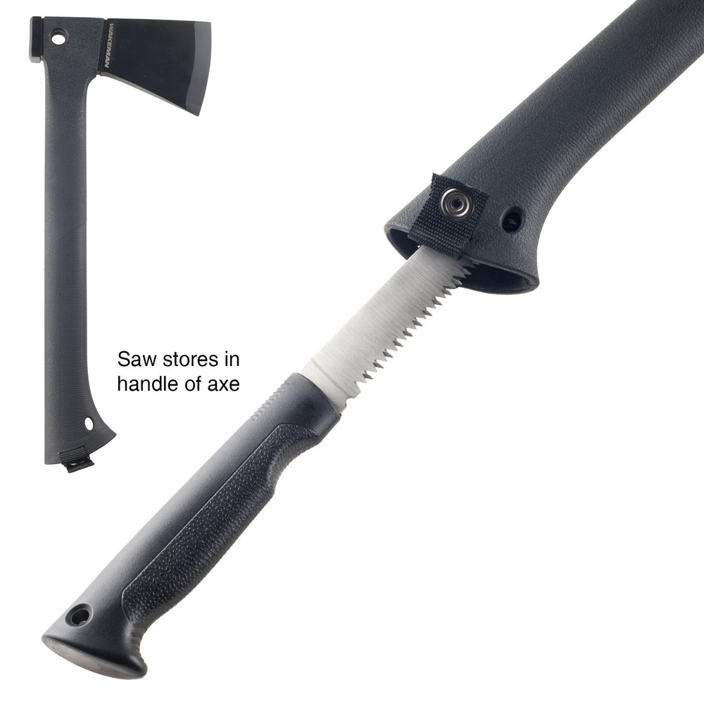 Camping Hand Axe and Survival Gear Lightweight Hatchet with Nested Serrated ...