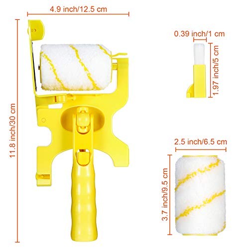 9 Set Paint Edger Combo Kit Paint Edger Roller Brush Multifunctional Handheld