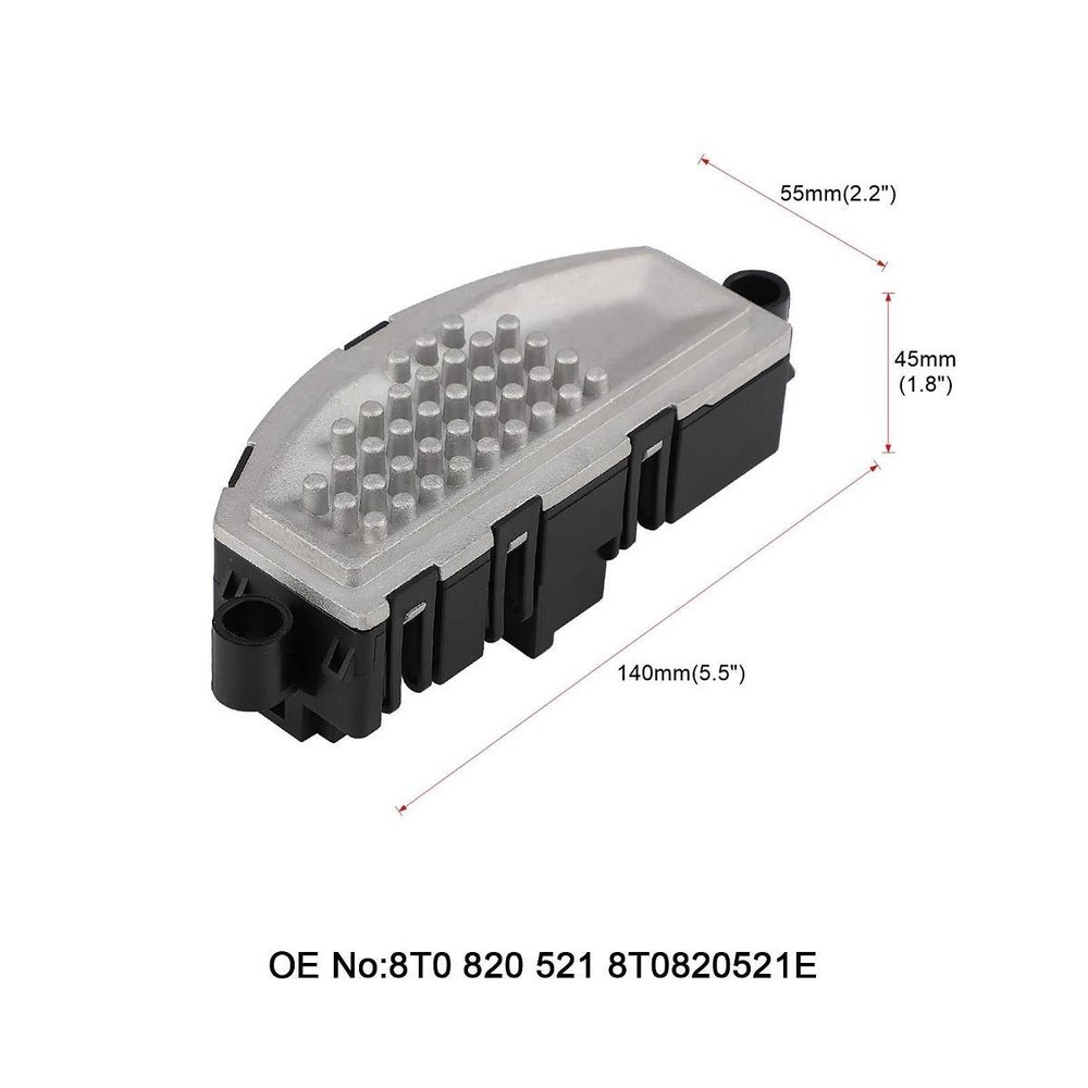 Blower Motor Resistor 8T0820521 Direct Replace for Audi Q5 A5 Assembly