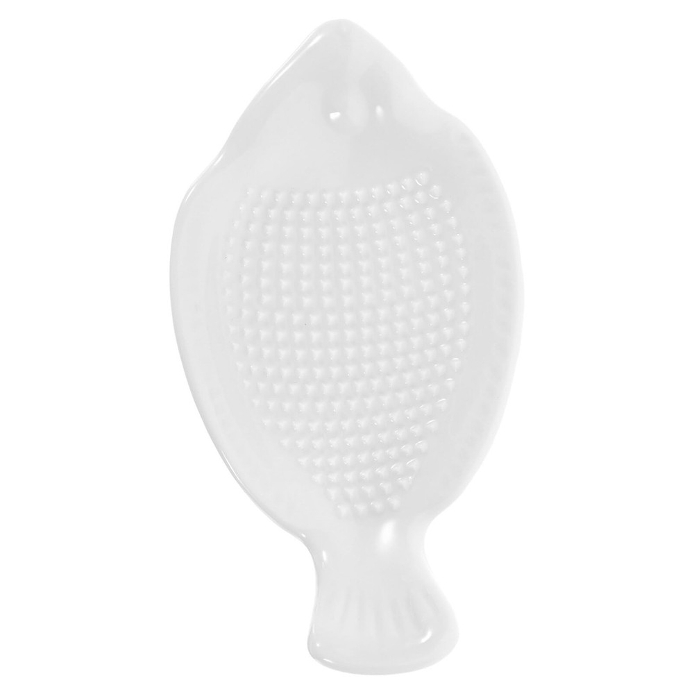 Ceramic Ginger Grater Plate Multi-Function Garlic Grater Kitchen Gadget Grind...