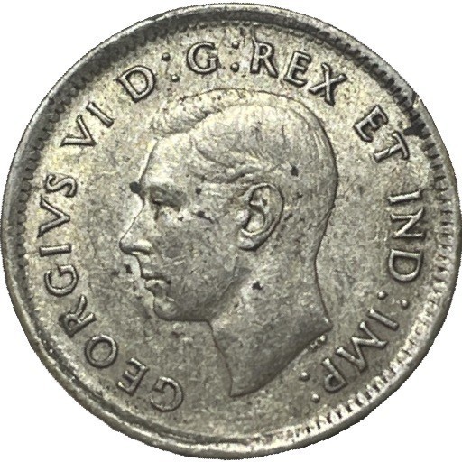 1943 Canadian Silver Dime