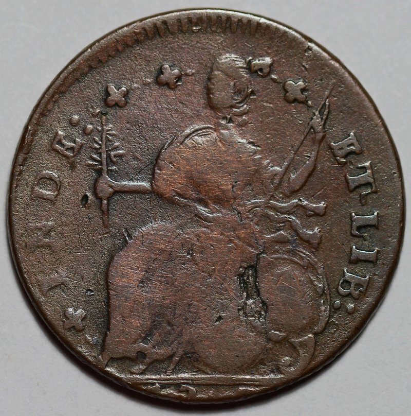 1787 Connecticut Colonial Copper, Draped Bust Left