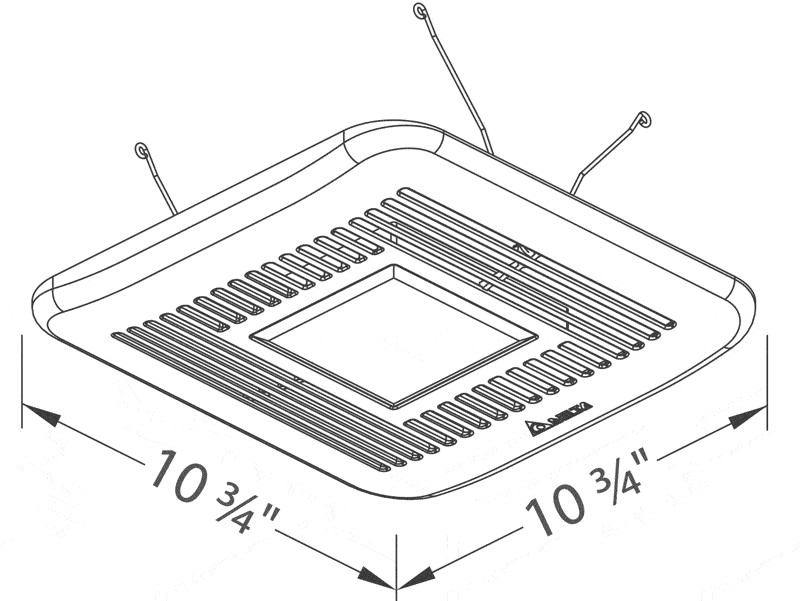 DELTA BREEZELITE ELT80-110LED FAN/LIGHT