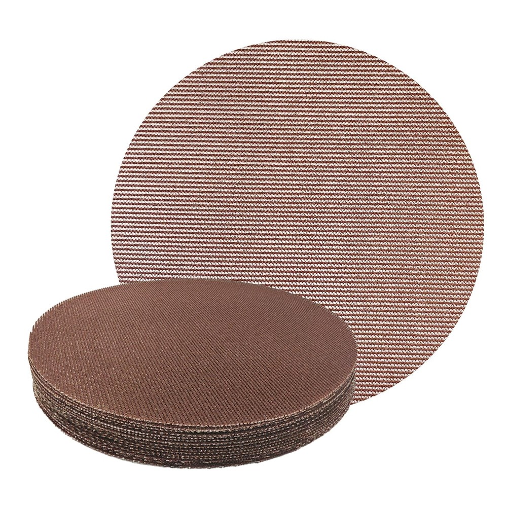 20 Pcs 9-Inch Mesh Sanding Discs, 120 Grit, Hook and Loop, Low-Dust Drywall S...