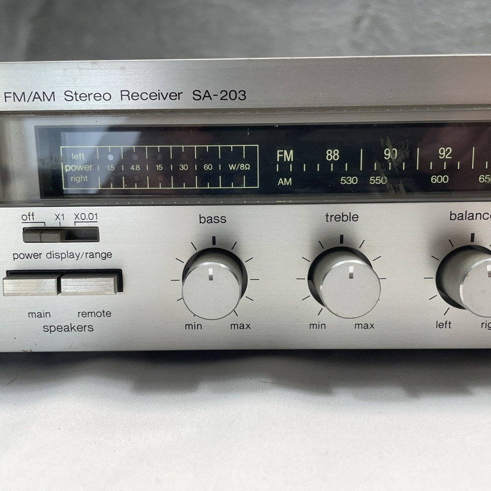 Technics SA-203 Stereo Receiver / AUX Tested / Tuner Not Working See Video