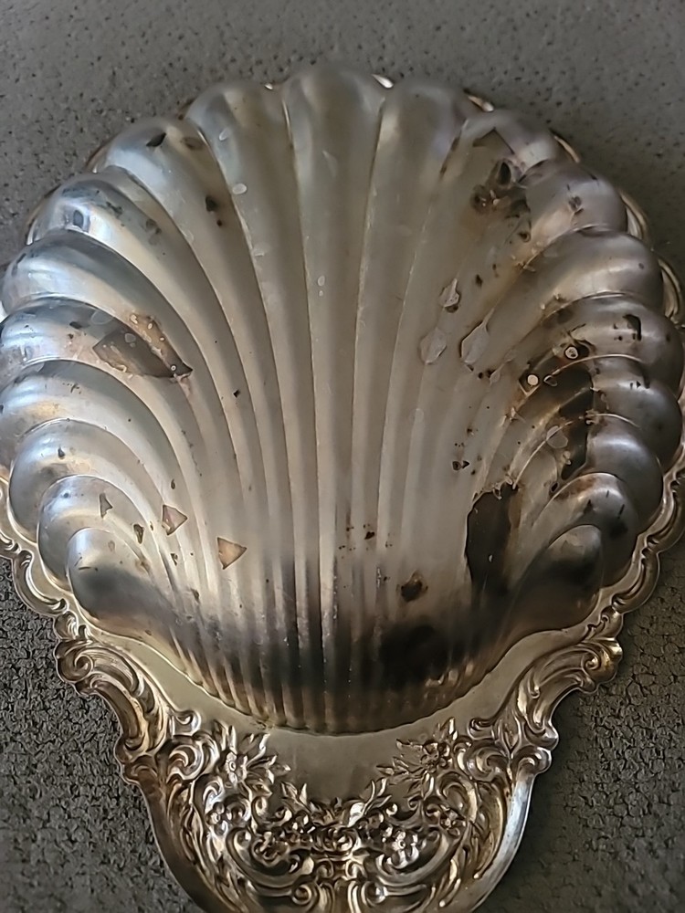 Vintage Half Sea Shell Platter No Markings