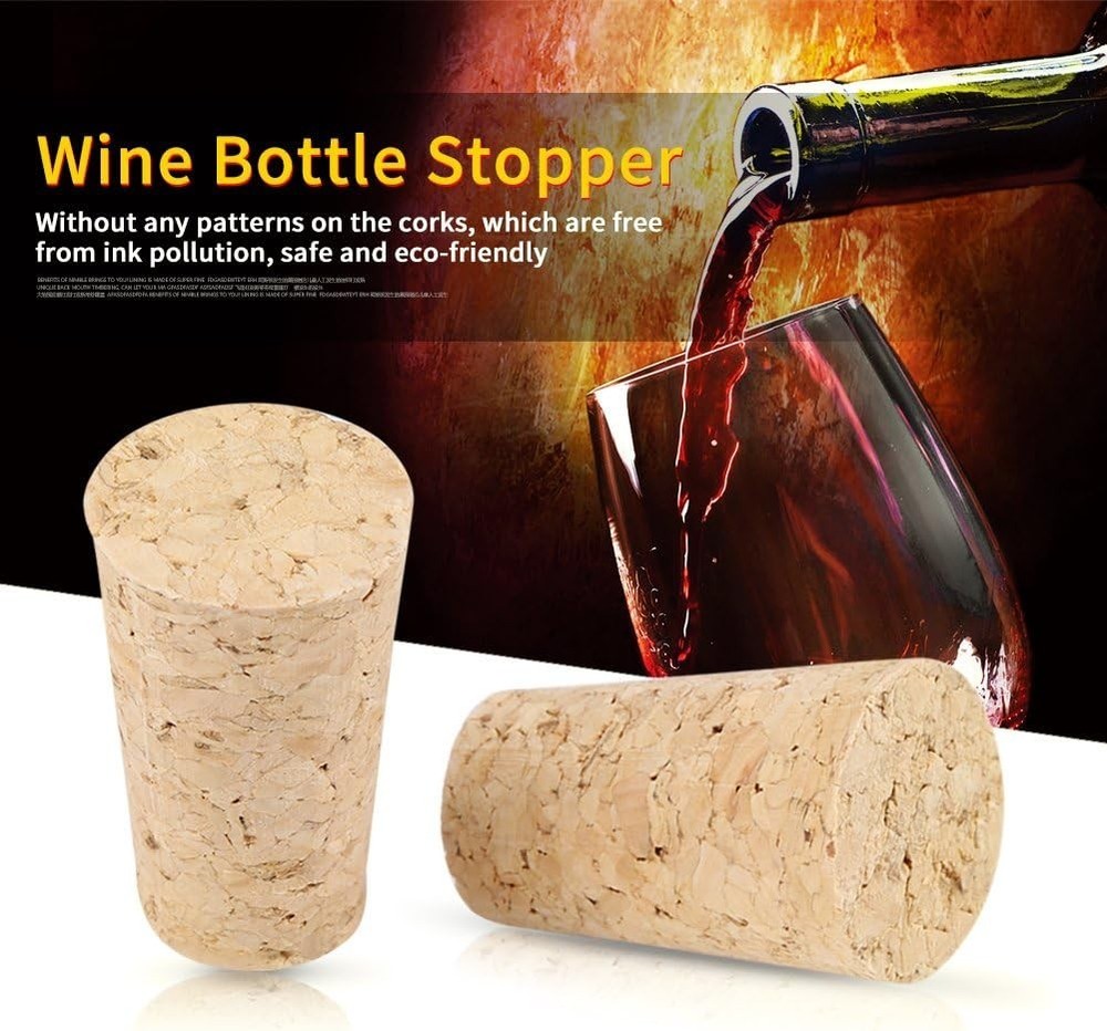 10 Wine Corks - Eco-Friendly Craft Stoppers for Wine & Beer Projects