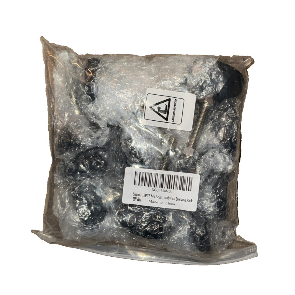SUPKIIR 12 PCS M8 Adjustable Leveling Feet