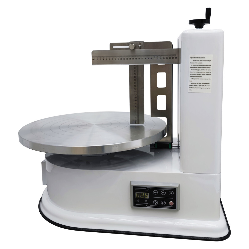 White Automatic Cake Spreading Machine Electric Cake Spreading Machine 110V 60W