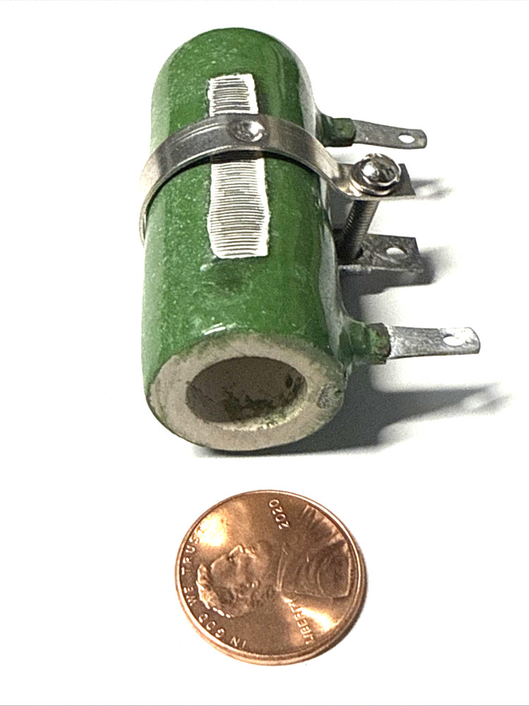 one 91 Ohm adjustable 25 W Russian Wirewound Power Resistor +/- 5% NOS