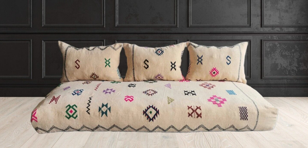 Bohemian Floor Sofa Seating Cotton New COVERS ONLY!