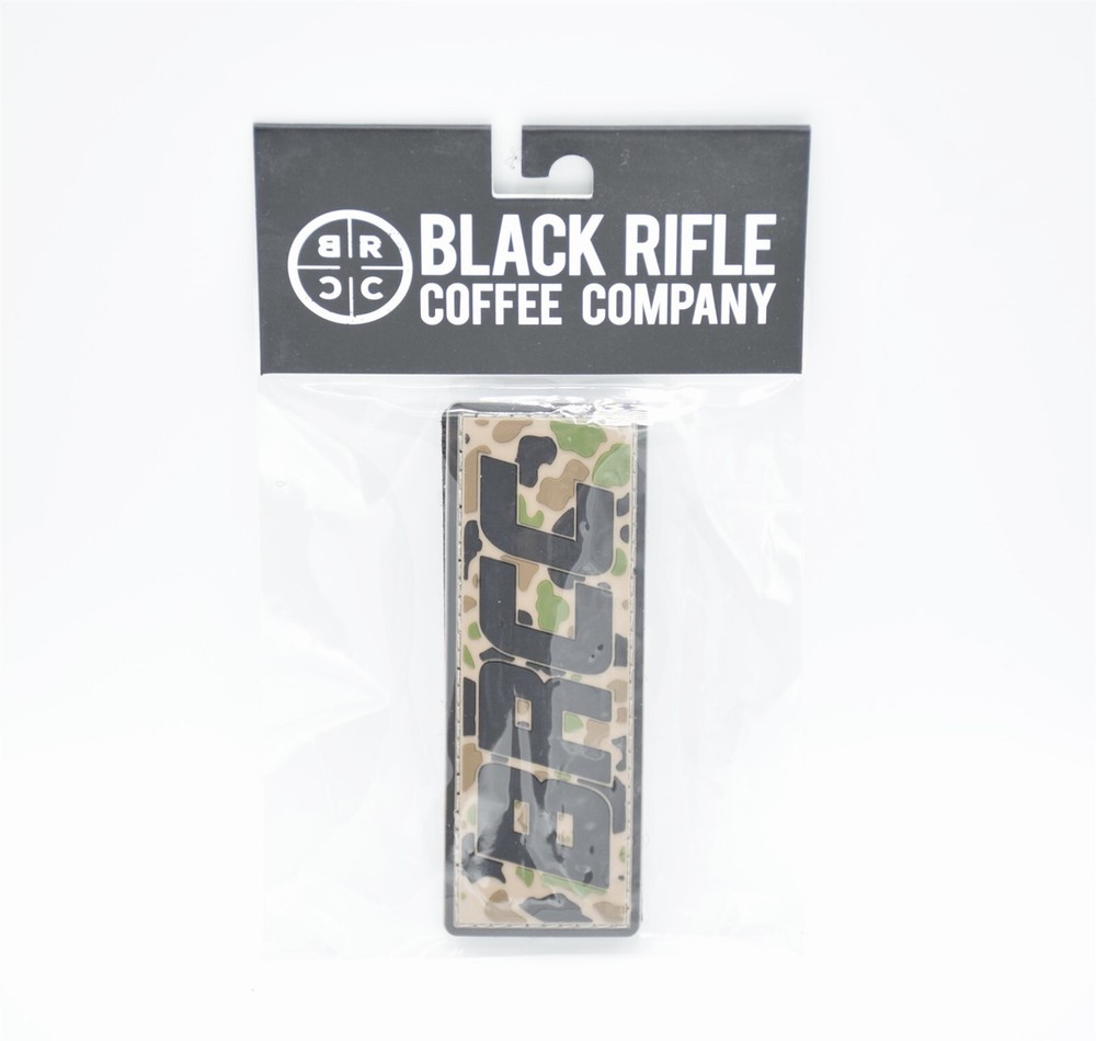 BLACK RIFLE COFFEE ''BRCC FROGSKIN CAMO" LOGO PATCH HOOK/LOOP BACKING BRCC