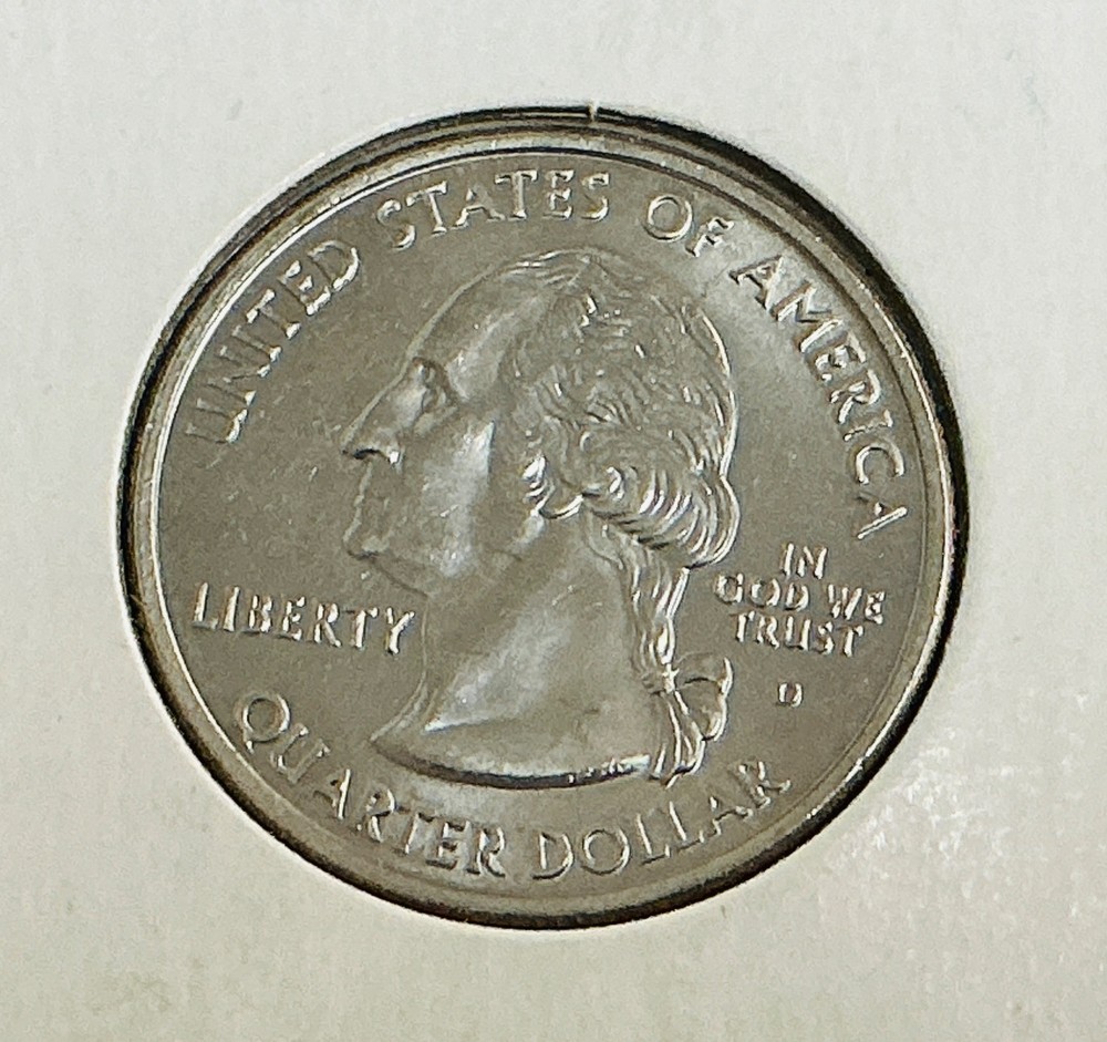 2004-D Washington Quarter - Wisconsin - Low Leaf error - BU.