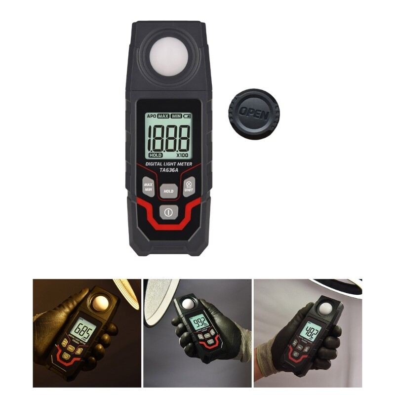 Advanced Digital Display Light Meter Measurement Tool with Wide Measuring Ranges