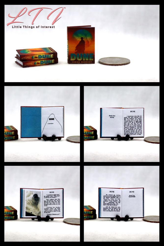 DUNE Miniature 1:12 Scale Illustrated Readable Book