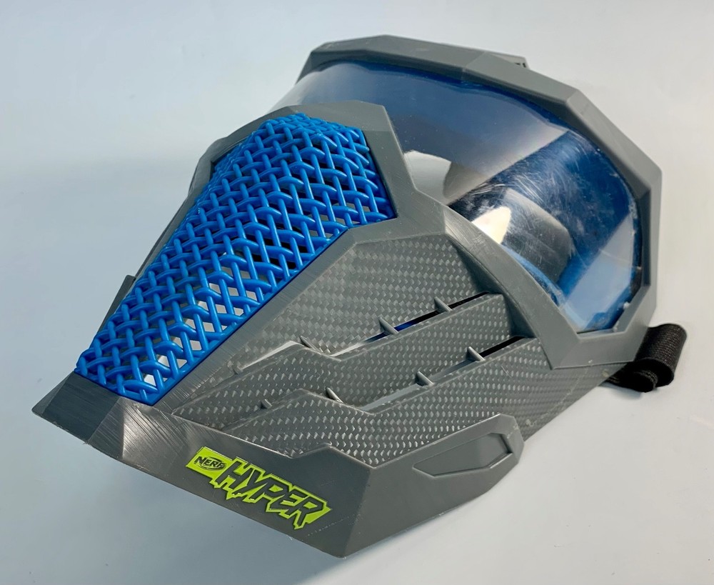 Nerf Hyper Face Mask Breathable Design Blue w/ Adjustable Strap
