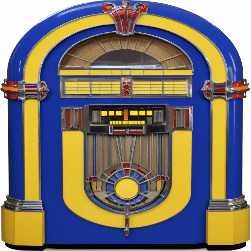 30 Custom Blue Rockin' Jukebox Personalized Address Labels