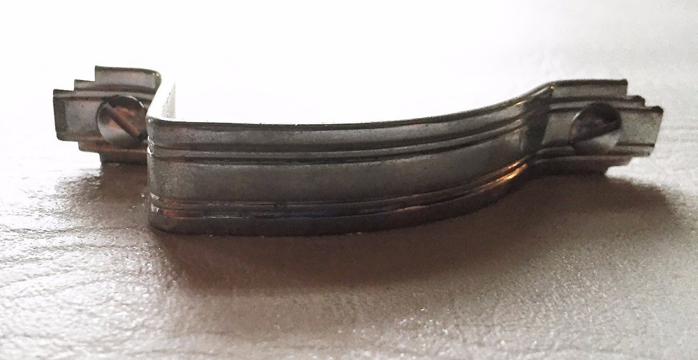 50’s Chrome Mid Century Modern Antique Hardware Cabinet Handle Pull 2 3/4"center
