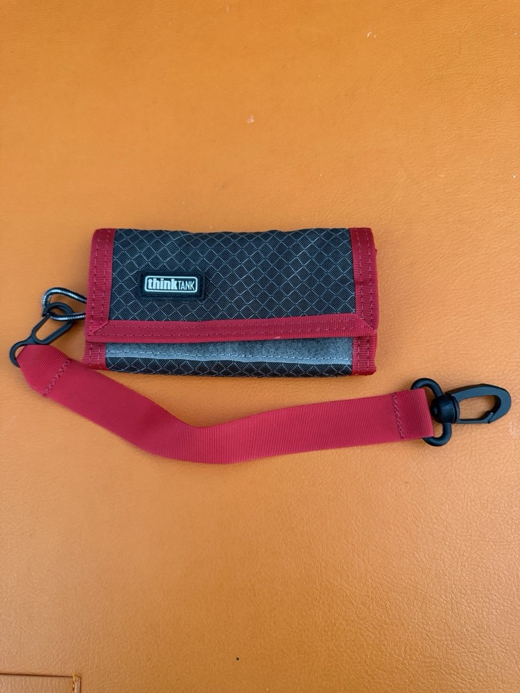 Think Tank Pee Wee PPR Memory Card Holder Case Red Grey