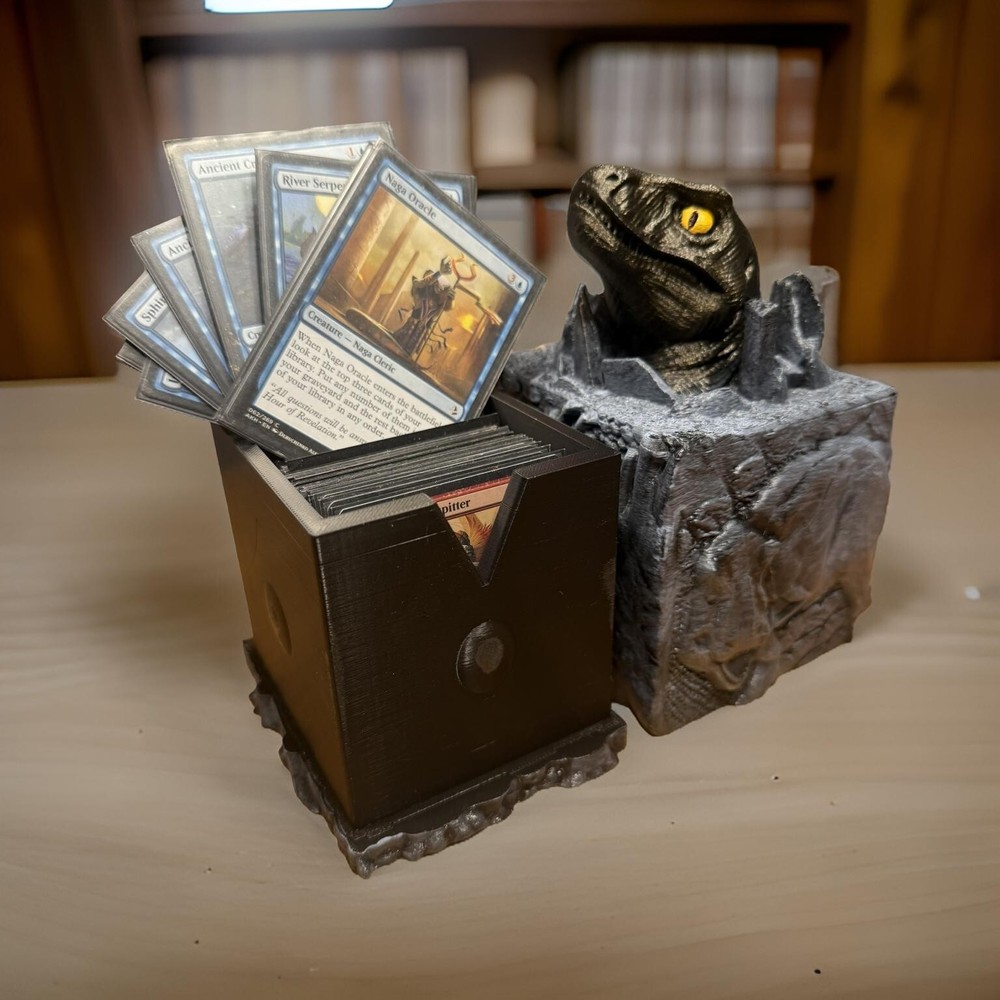 COMMANDER Dinosaur Raptor Deck Box | Magic the Gathering Deck Box