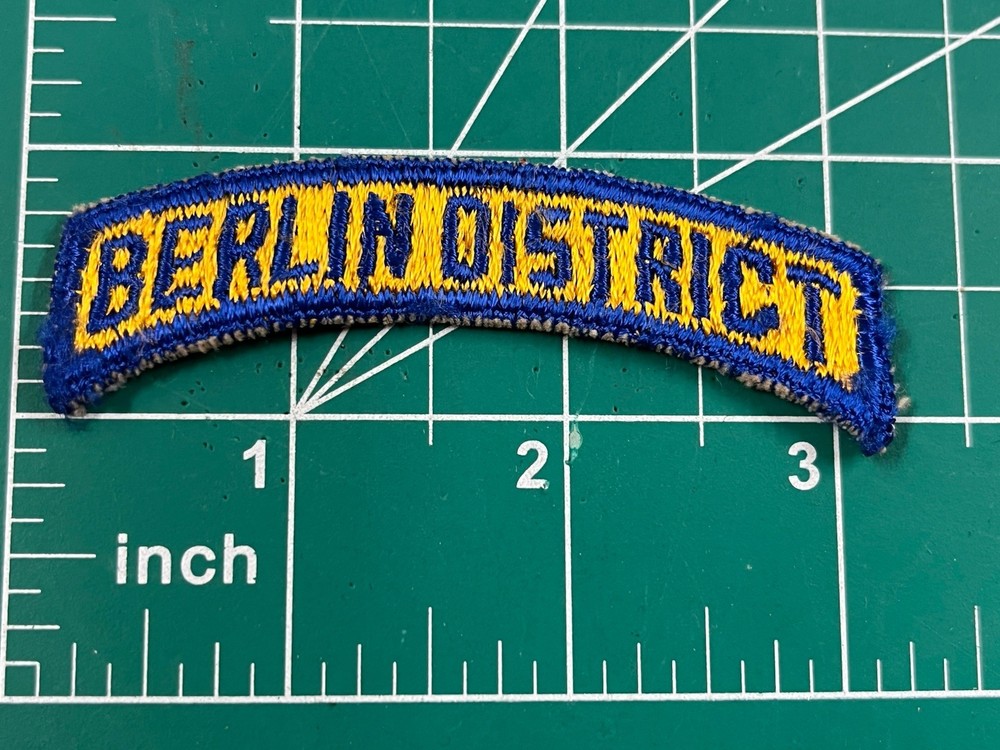 Post WWII Berlin District Patch Rocker Tab