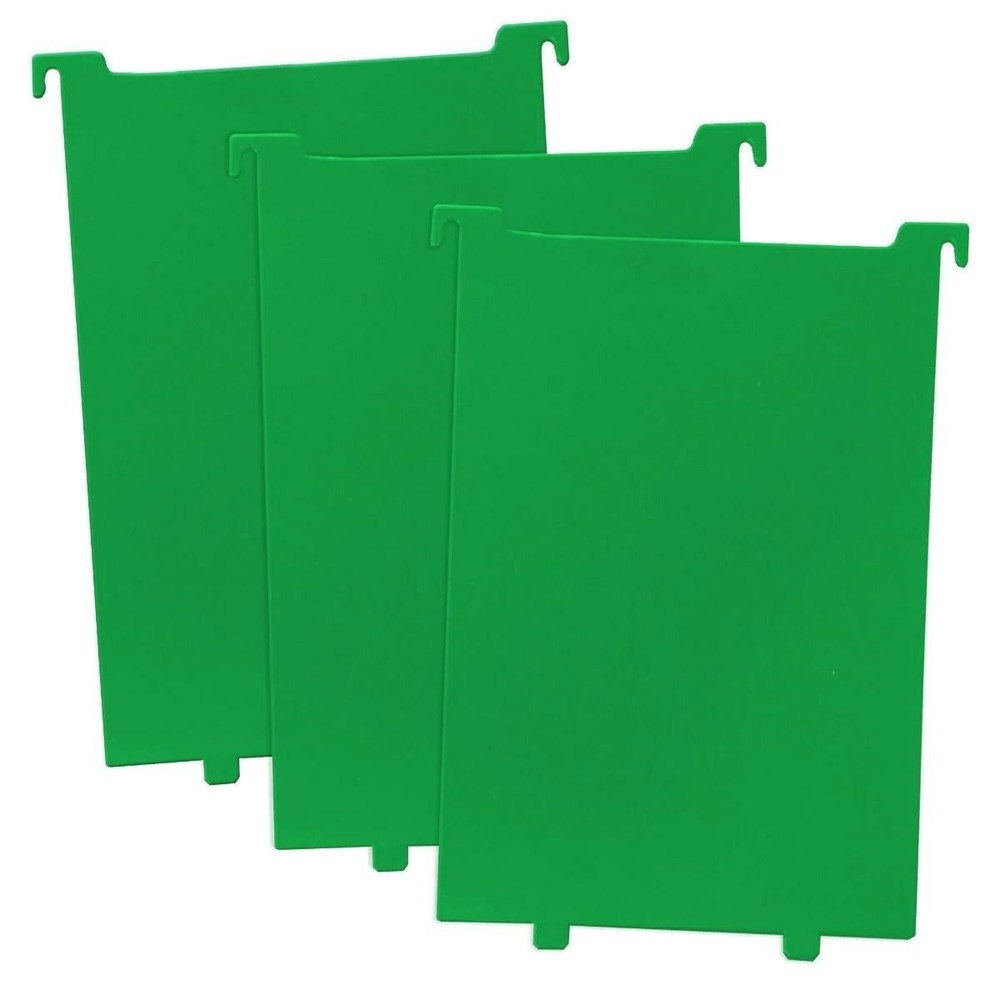 BCW Short / Long Comic Book Bin Partitions 3 Dividers Regular NOT Graded Green