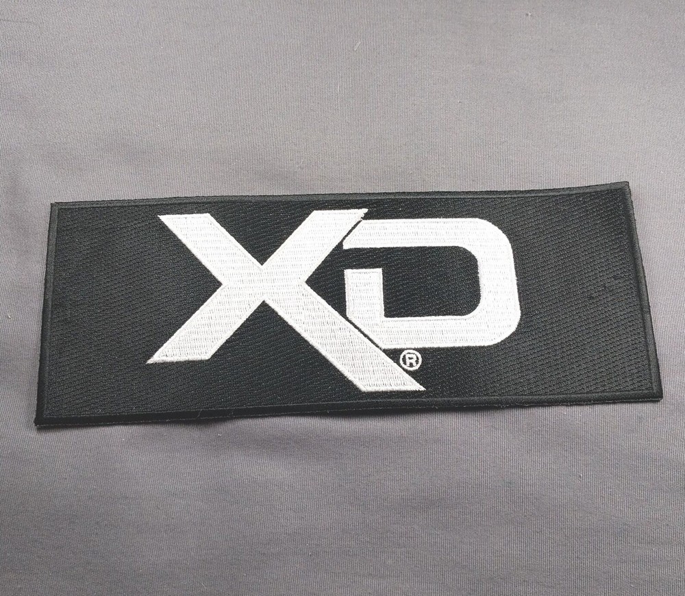 Springfield XD 8" X 3" Jacket Bag Gun Enthusiasts Black White Patch