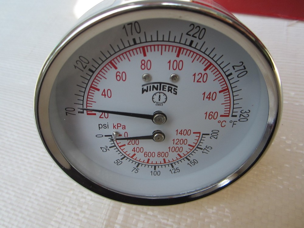 WINTERS TTD407 DUAL SCALE TRIDICATOR THERMOMETER