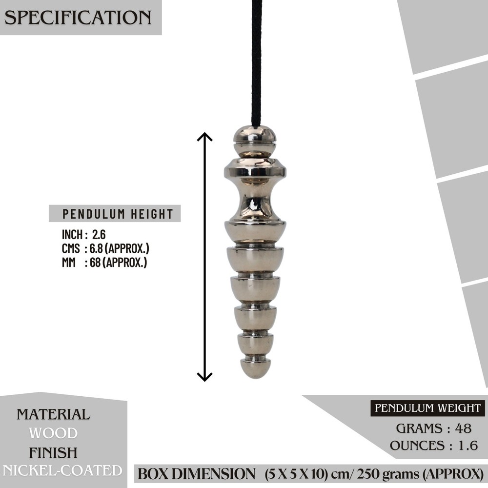 Serene Spiral Pendulum 6.8cm Divination Tool Yes No Dowsing Energy Reader
