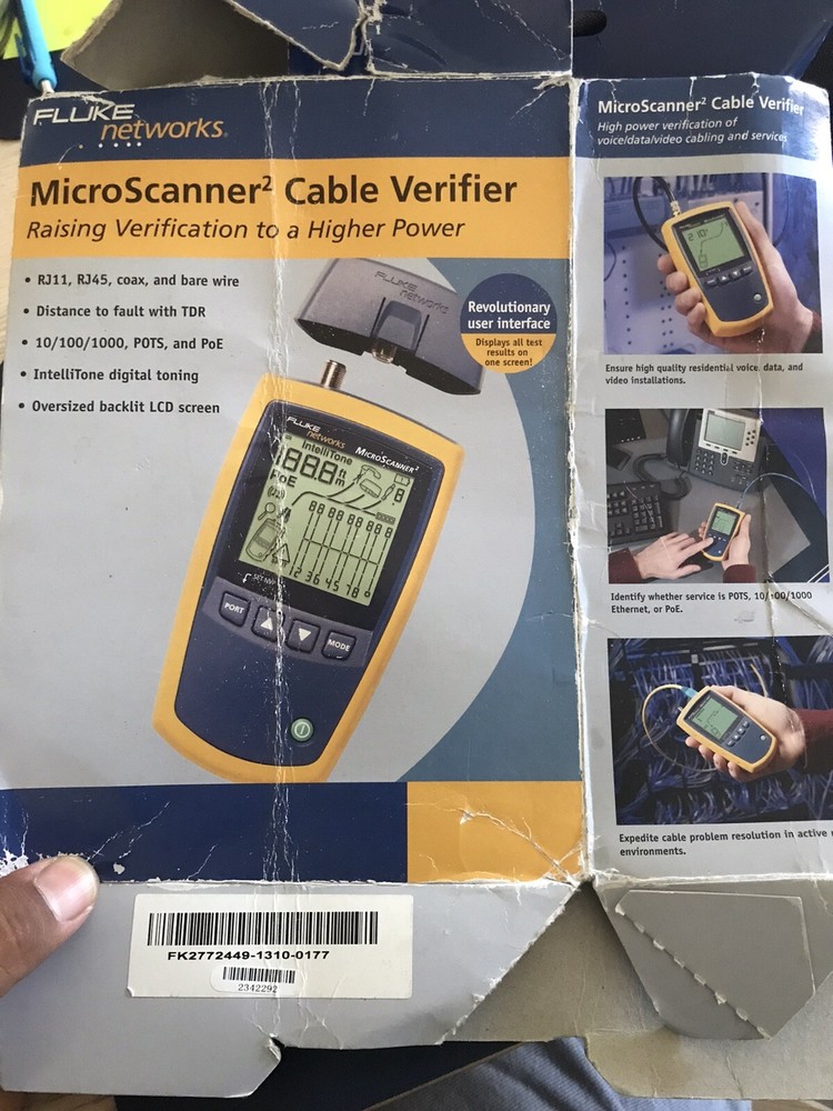 Fluke Networks Microscanner2 Cable Verifier